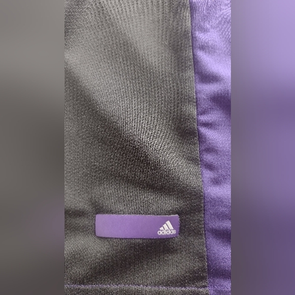 Adidas Puremotion Men's Polo Golf Shirt Size Large, Gray, Black and Purple - Picture 5 of 5
